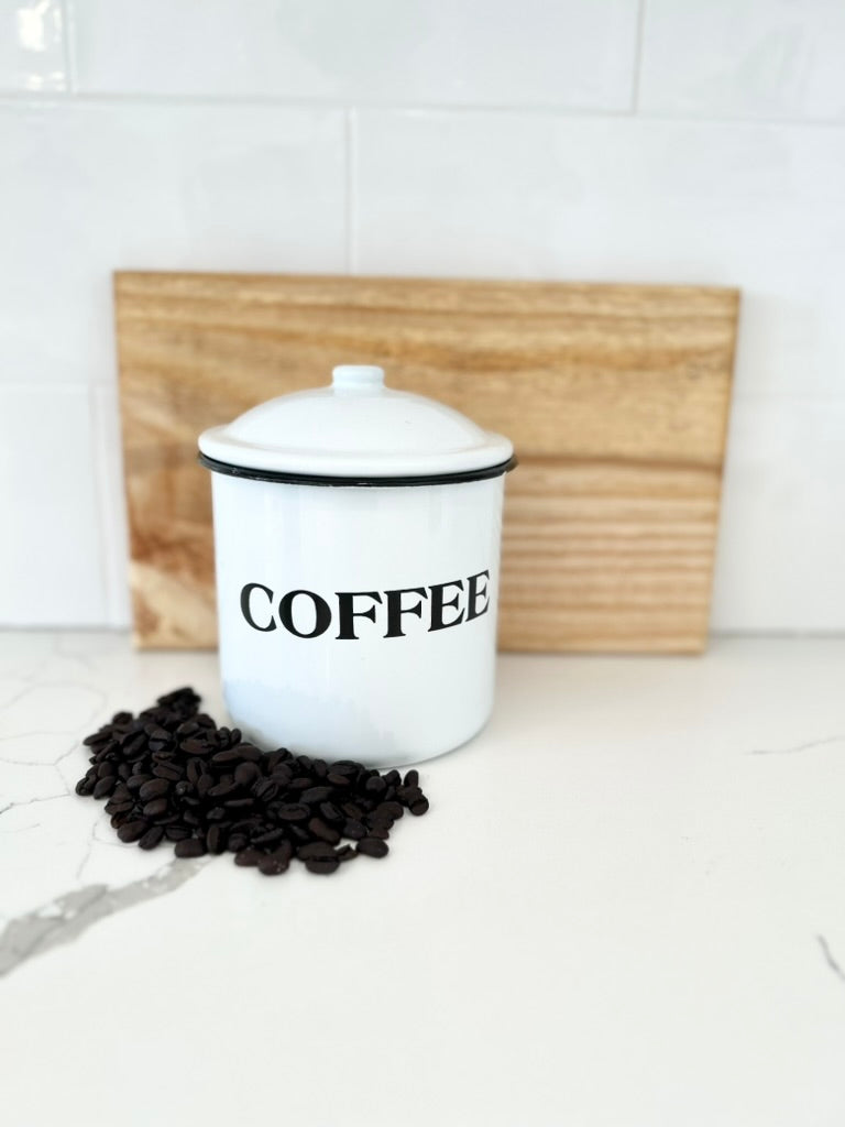 Enamel Set - Coffee, Tea, Sugar