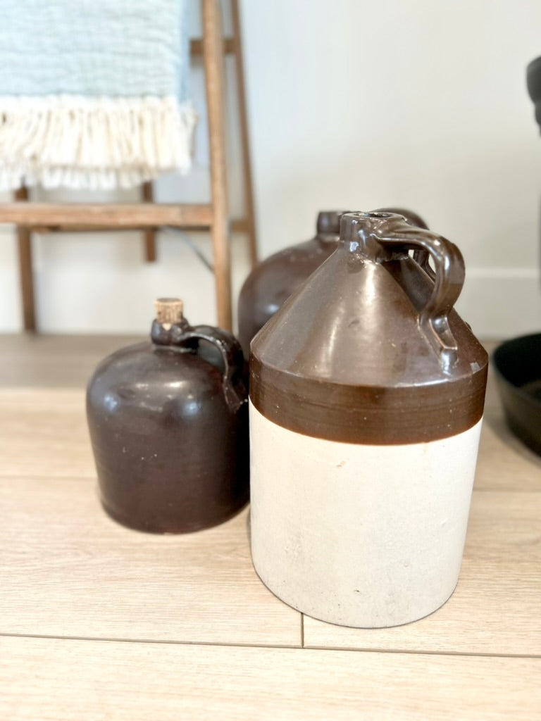 Vintage 'JS' Two Tone Crock